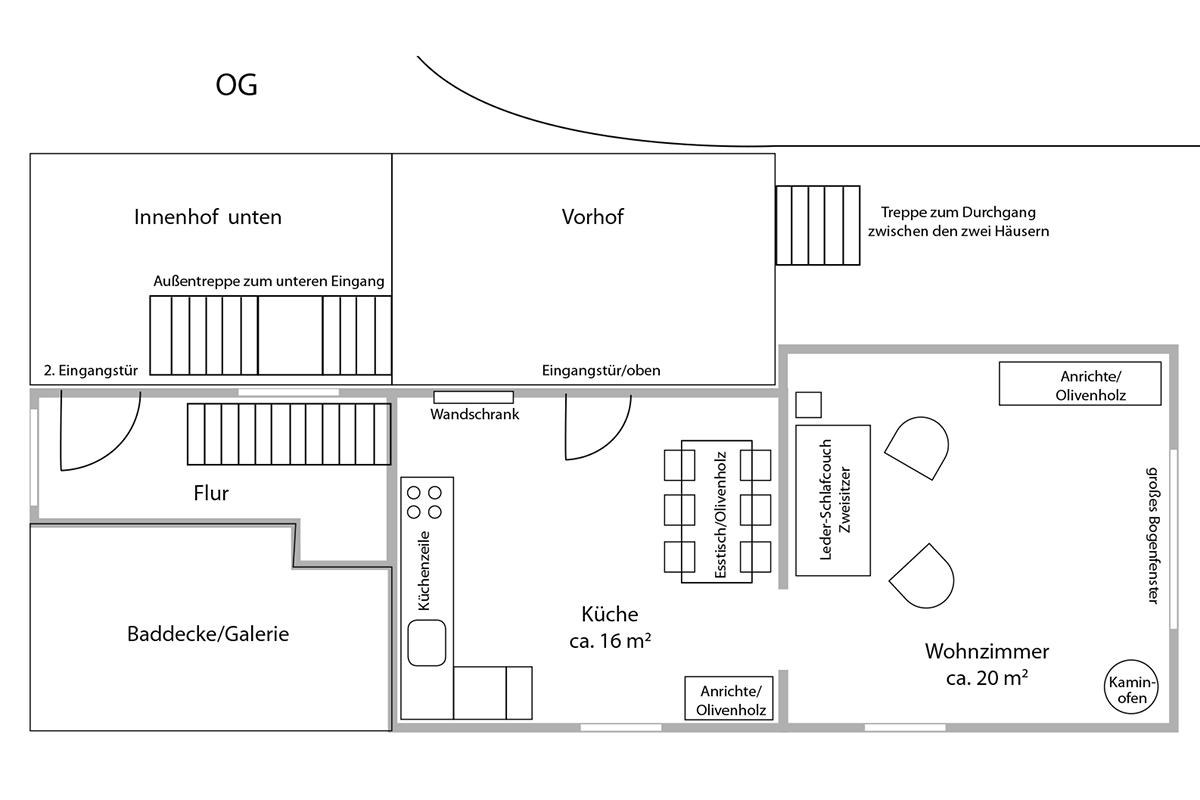 Grundriss kleines Haus Obergeschoss
